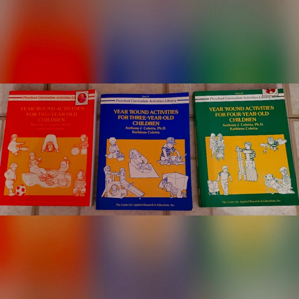 Books preschool curriculum year round activities 3 books in set ..age 2, 3, 4
